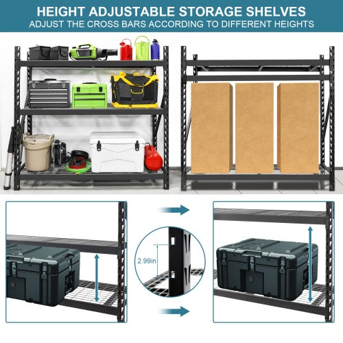 Garage Shelving Heavy Duty 72H 77 W Garage Storage Shelve Be Up For Life