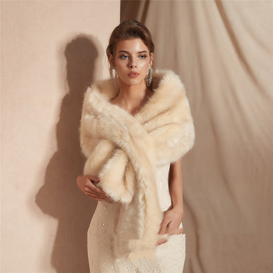 Winter Faux Soft Fur Shawl Be Up For Life