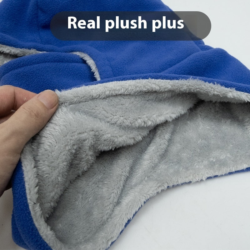 Winter Fleece Hooded Cold Proof Scarf Be Up For Life