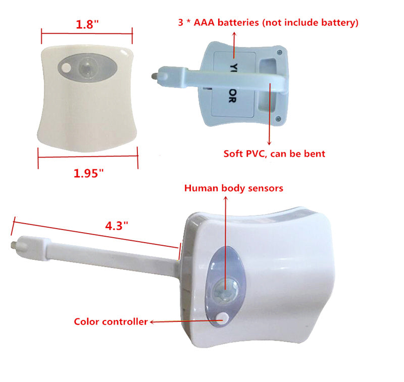 Toilet LED Night Light Be Up For Life