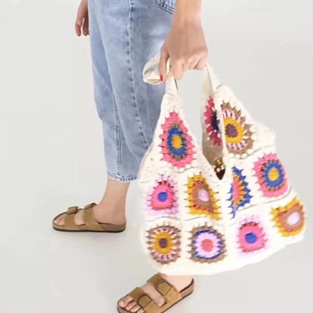 Crochet Tote Shoulder Bag