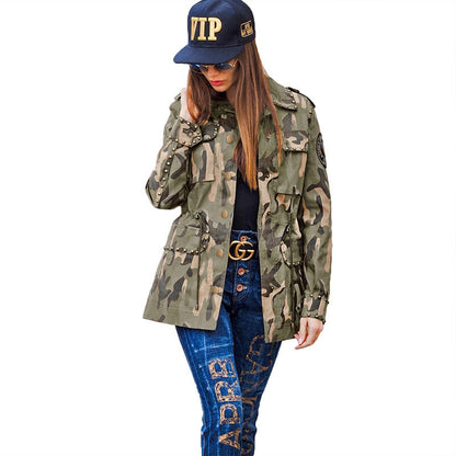 Ladies Camouflage Casual Jacket beupforlife