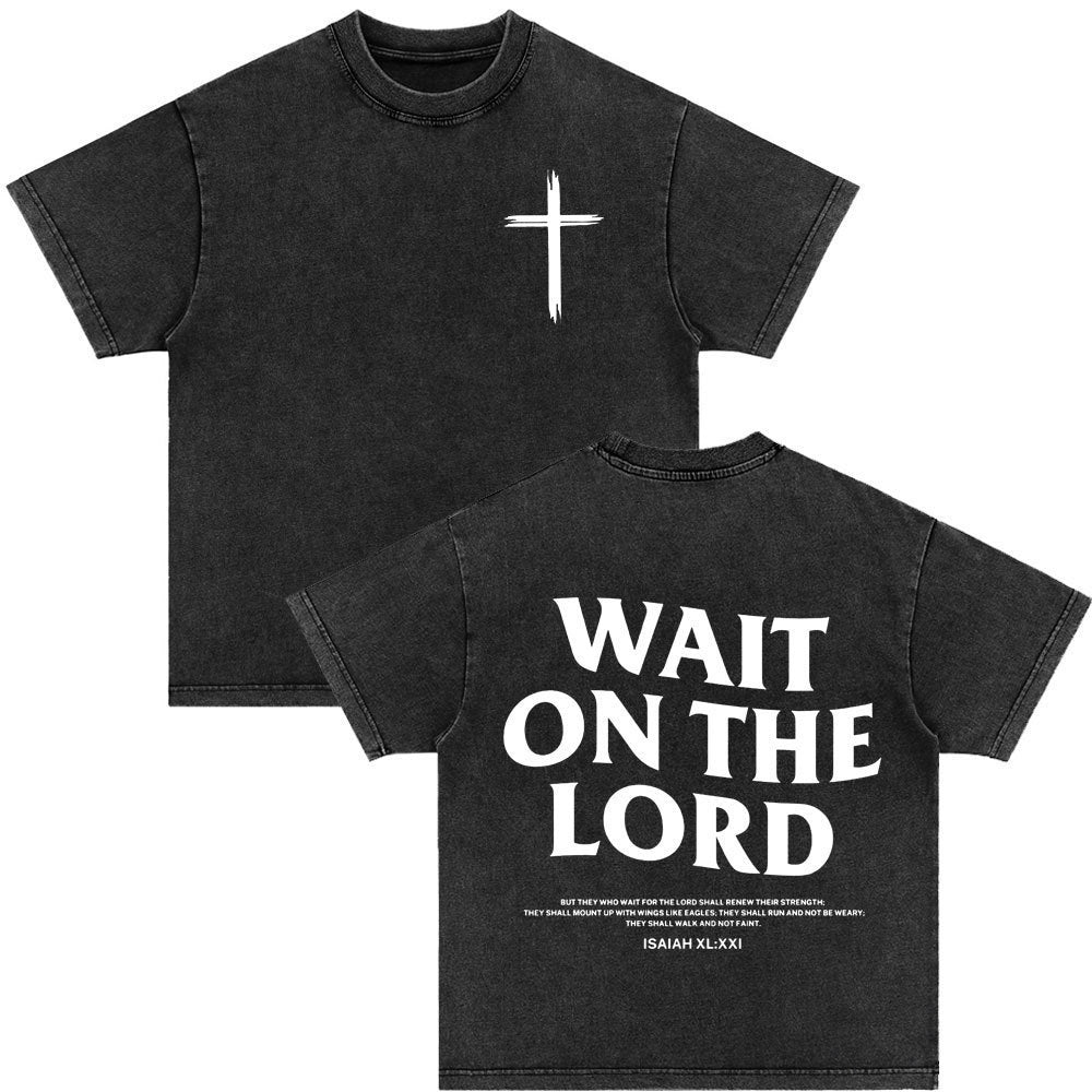 SCRIPTURE Retro Washed T-shirt Be Up For Life