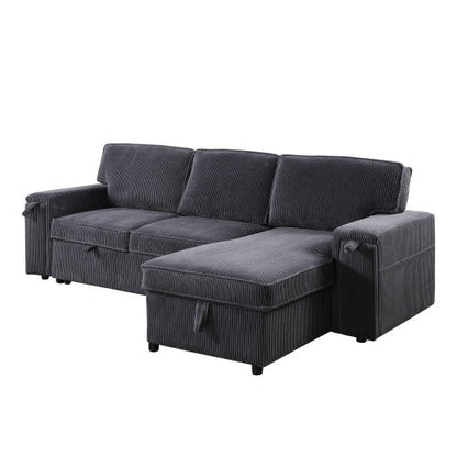 U STYLE Sleeper Sectional Sofa w/ Storage Space Be Up For Life