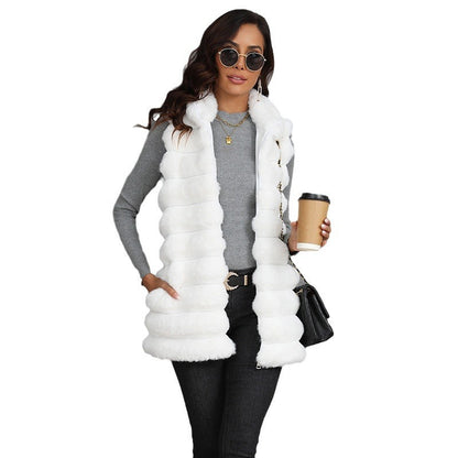 Mid-length Autumn & Winter New Faux Fur Vest
