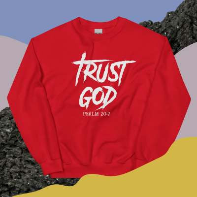 Trust God Round Neck Pullover
