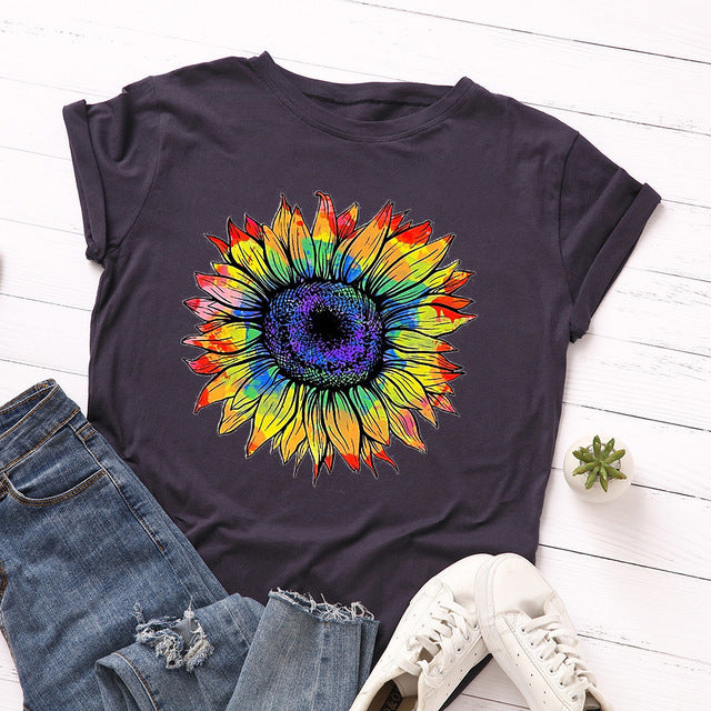Sunflower T-Shirt - BEUPFORLIFE.com