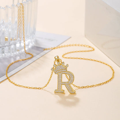 Uppercase Letter Necklace BEUPFORLIFE.com