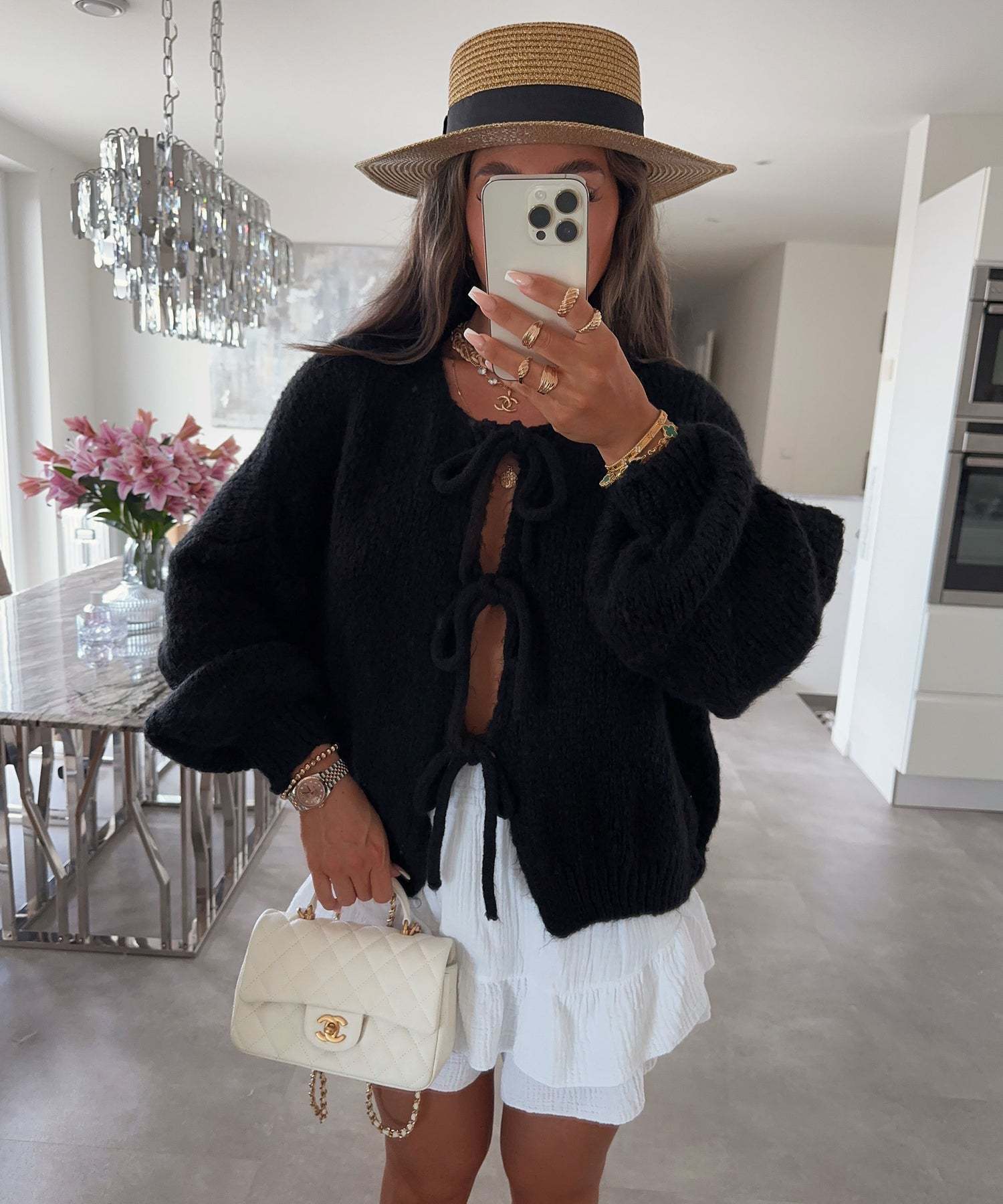 Tied Knitted Cardigan Be Up For Life