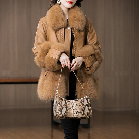 Genuine Leather Fur Coat Sheep Fur Fur Coat Be Up For Life