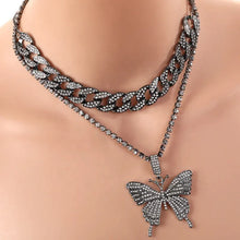Load image into Gallery viewer, Cuban Link w/ Butterfly, Tennis Link Combo
