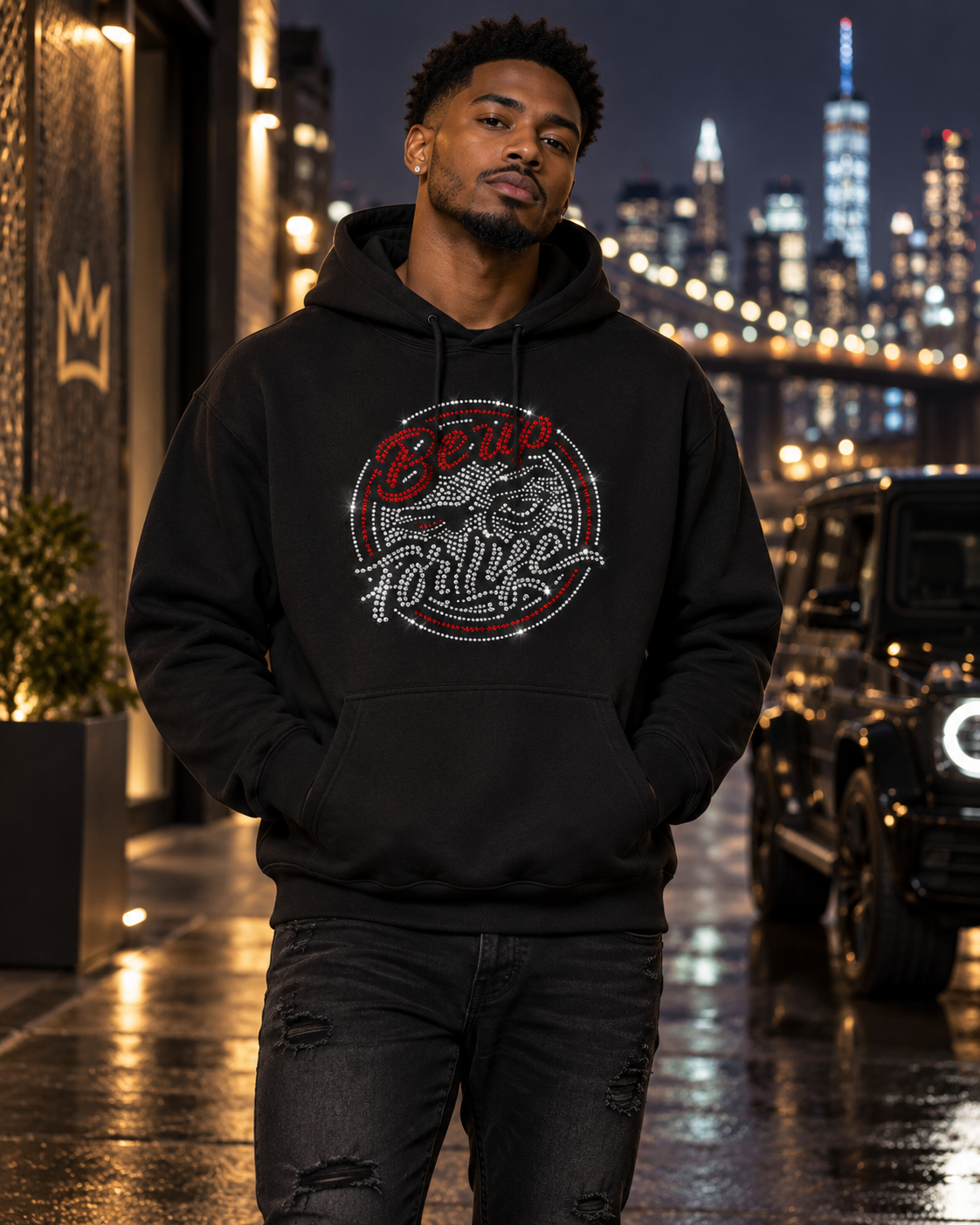 BE UP FOR LIFE Bling Hoodie