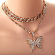 Load image into Gallery viewer, Cuban Link w/ Butterfly, Tennis Link Combo