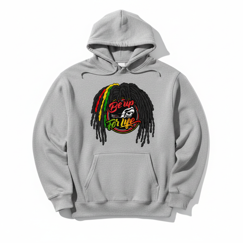 Rasta Gray Be Up Stylee Hoodie