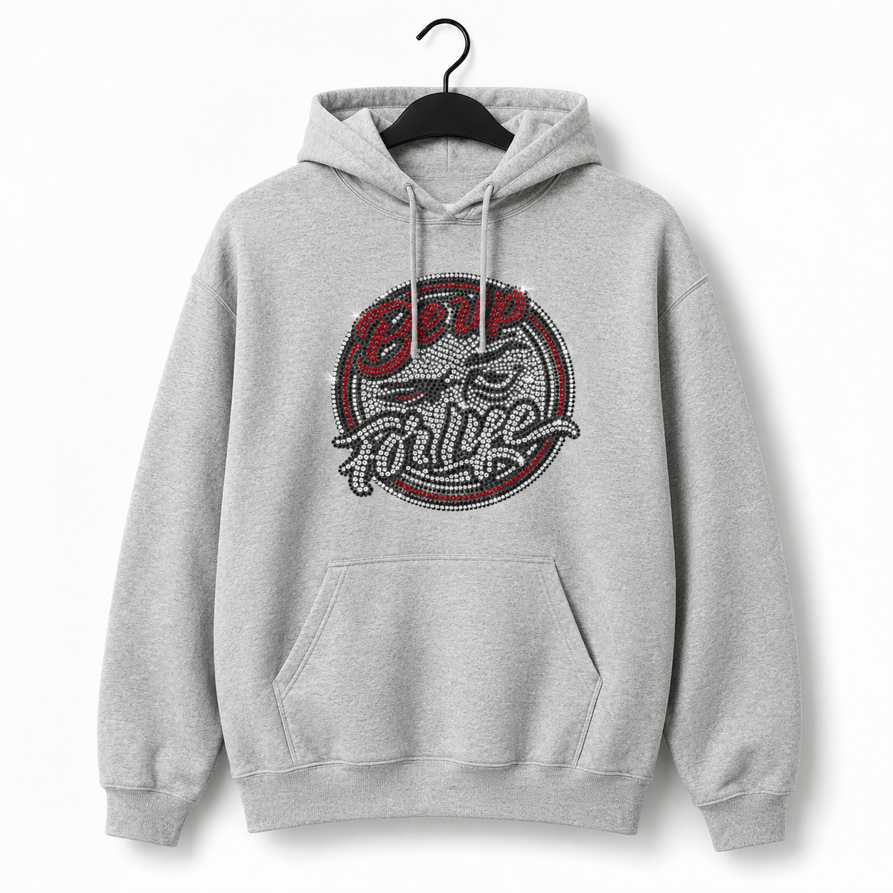 Be Up For Life Bling Rhinestone Unisex Hoodie