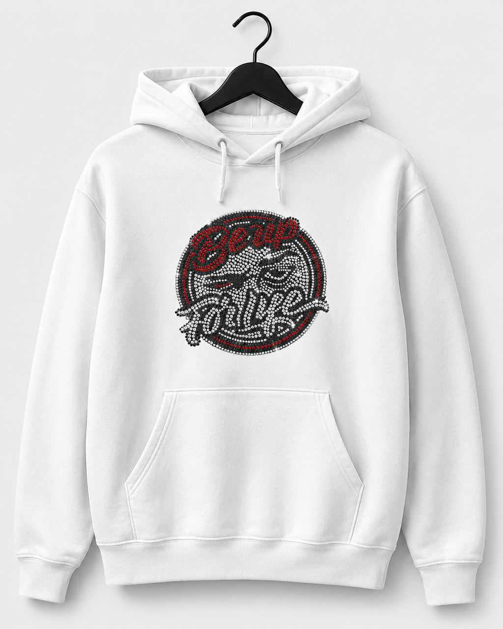 Be Up For Life Bling Rhinestone Unisex Hoodie