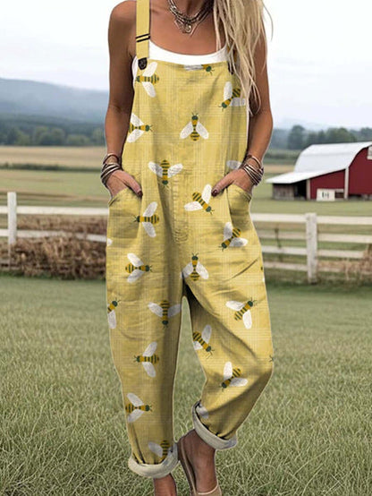 Digital 3D Print Casual Suspender Overalls BEUPFORLIFE.com