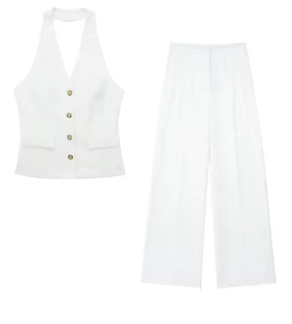 Women's Waistcoat Linen Vest Suit BEUPFORLIFE.com
