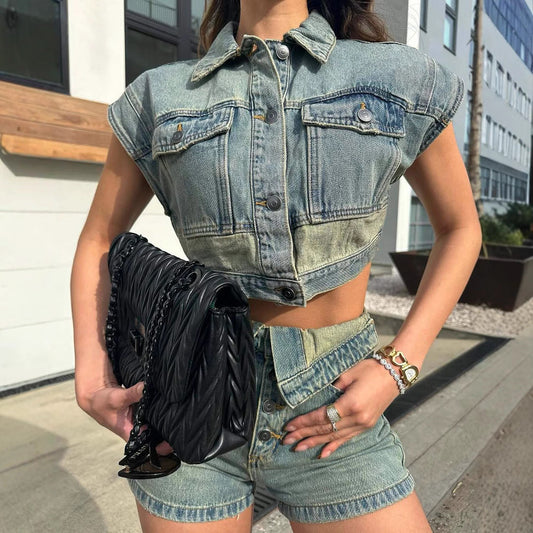 Denim Two-piece BEUPFORLIFE.com