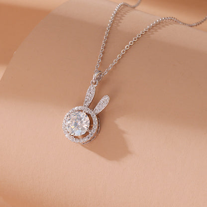 925 Sterling Silver Rabbit Necklace - BEUPFORLIFE.com