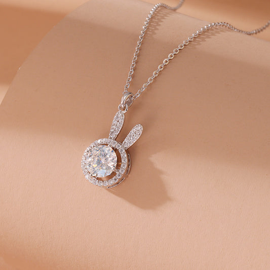 925 Sterling Silver Rabbit Necklace - BEUPFORLIFE.com