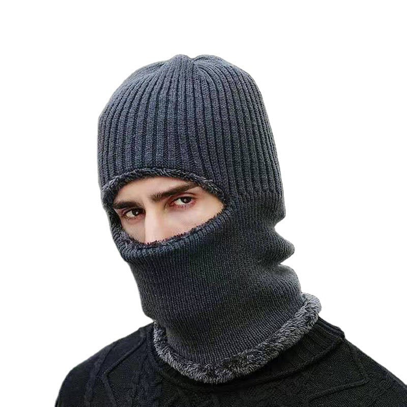 YM Thickened Flat Brim Knitted Hat BEUPFORLIFE.com