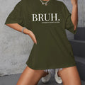 "BRUH" Crewneck T-shirt BEUPFORLIFE.com