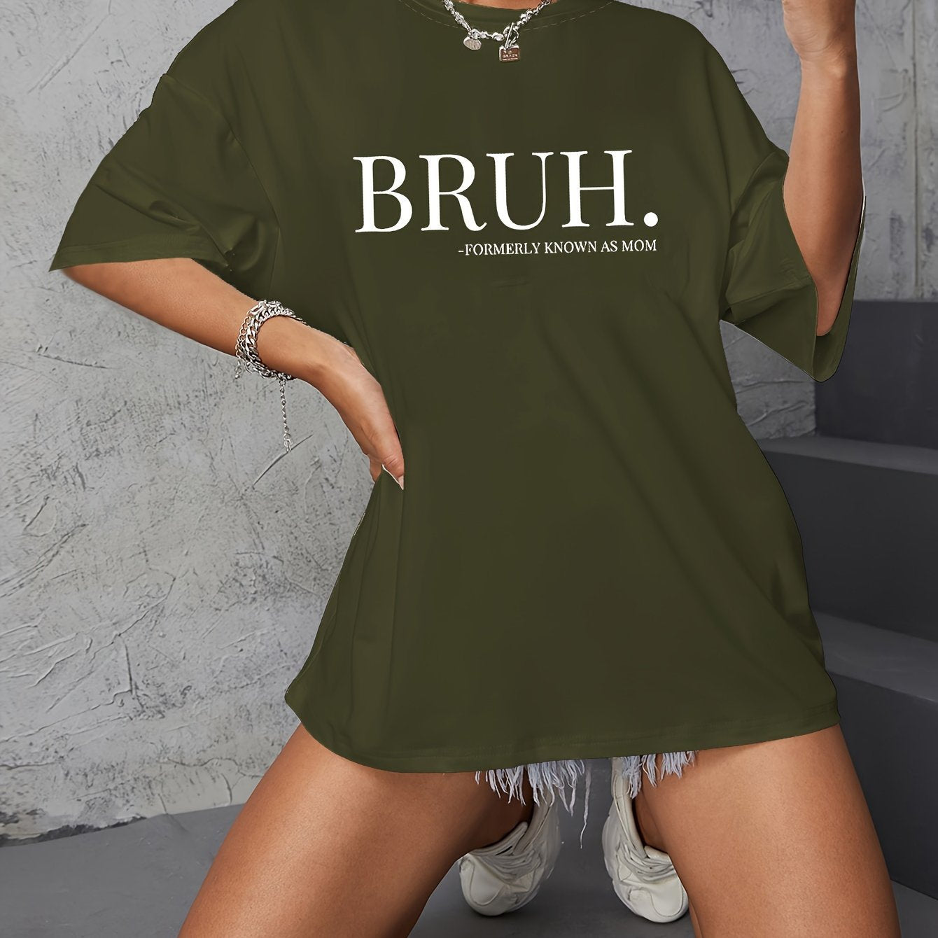 "BRUH" Crewneck T-shirt BEUPFORLIFE.com