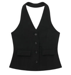 Women's Waistcoat Linen Vest Suit BEUPFORLIFE.com