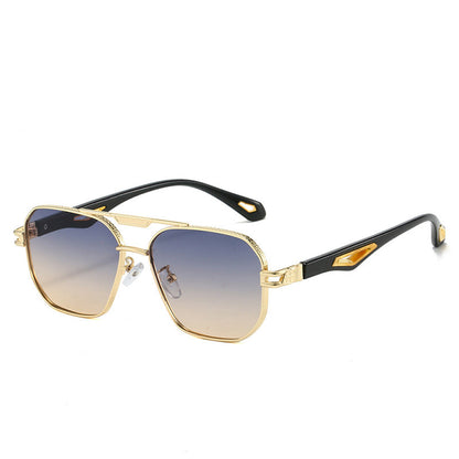 Double Beam Box Hollow Sunglasses BEUPFORLIFE.com