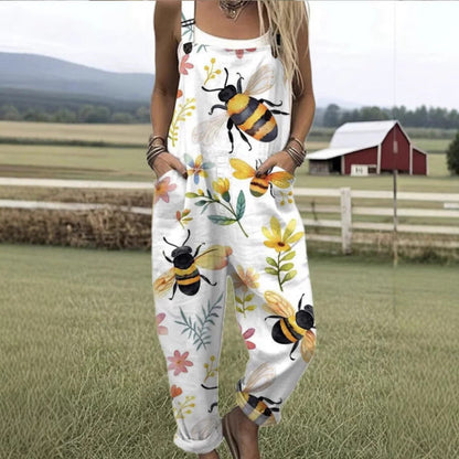 Digital 3D Print Casual Suspender Overalls BEUPFORLIFE.com