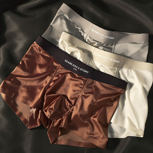 Satin Light Men's Ice Silk Underwear BEUPFORLIFE.com