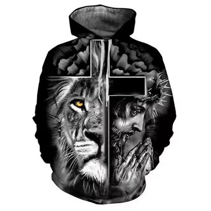 Men's 3D Digital Print Hoodie