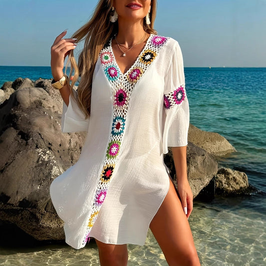 Split Long Dress Robe Beach Overskirt BEUPFORLIFE.com