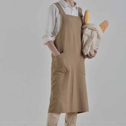 Cotton And Linen Plus Size Apron