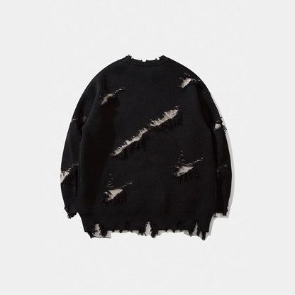 Ripped Frayed Designer Loose Sweater BEUPFORLIFE.com
