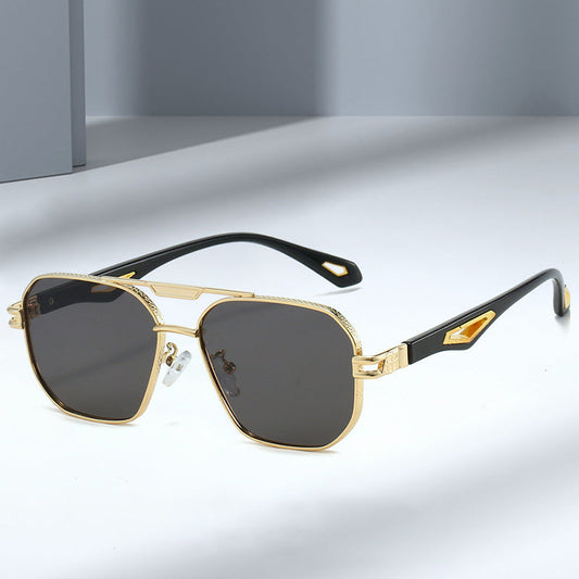 Double Beam Box Hollow Sunglasses BEUPFORLIFE.com