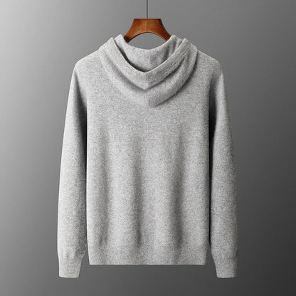 Solid Color Hooded Knitted Sweatshirt Pants Set BEUPFORLIFE.com