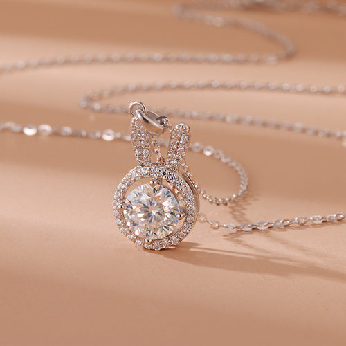 925 Sterling Silver Rabbit Necklace - BEUPFORLIFE.com