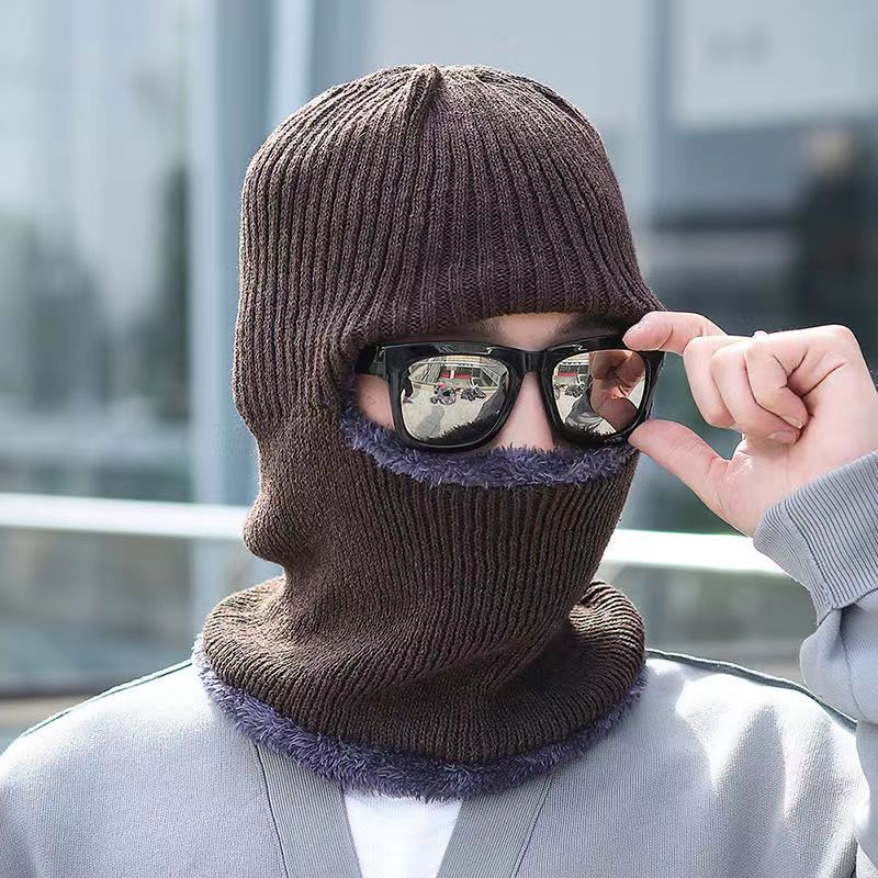 YM Thickened Flat Brim Knitted Hat BEUPFORLIFE.com