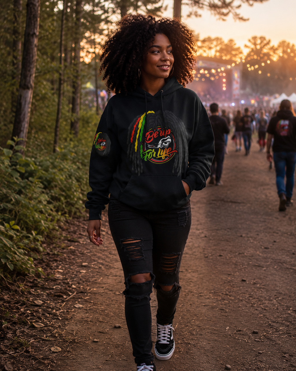 Rasta Loc Style Hoodie by Be Up For Life