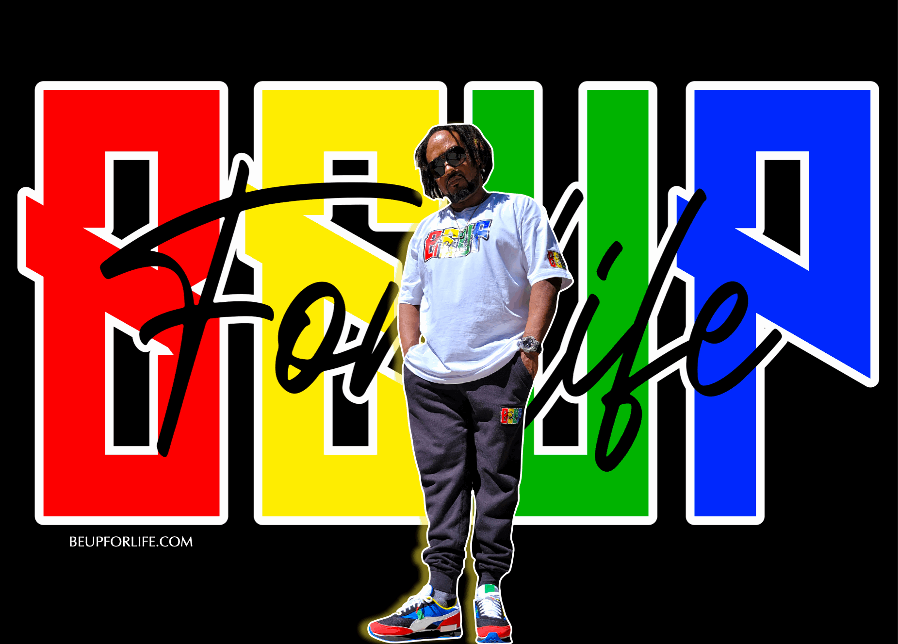 Block Color BEUP T Shirts - Free Shipping