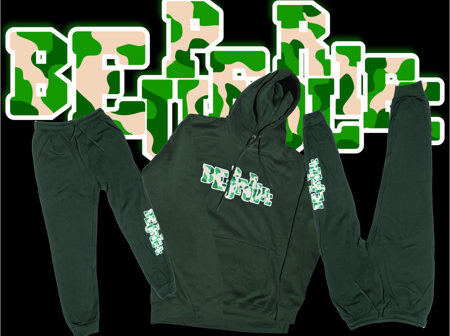 Hunter Green Heavy Blend Fleece Sweat Suit