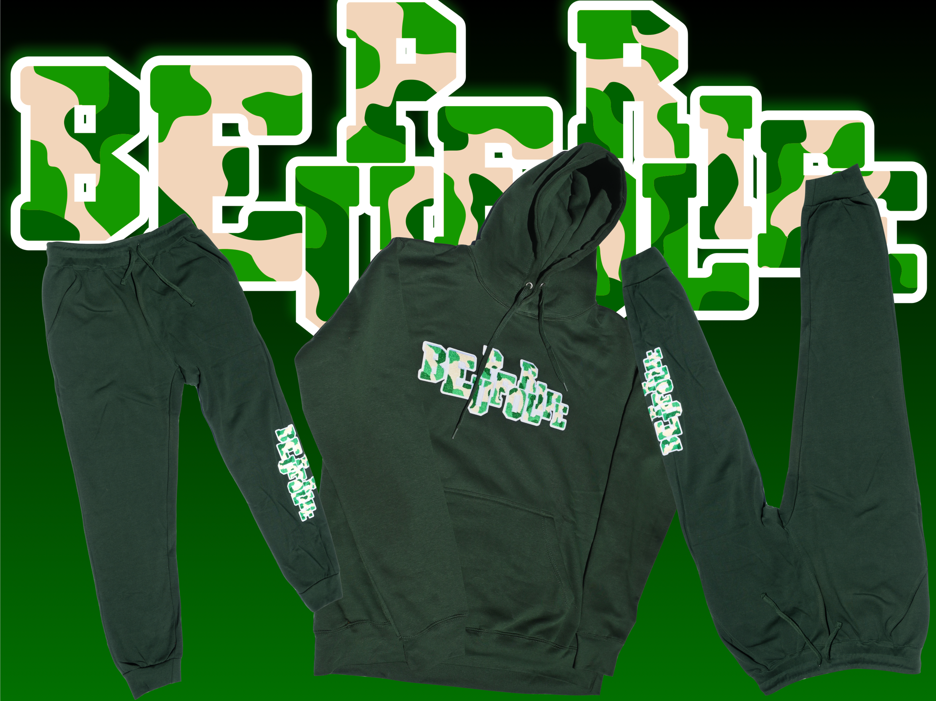 Hunter Green Heavy Blend Fleece Sweat Suit - BEUPFORLIFE.com