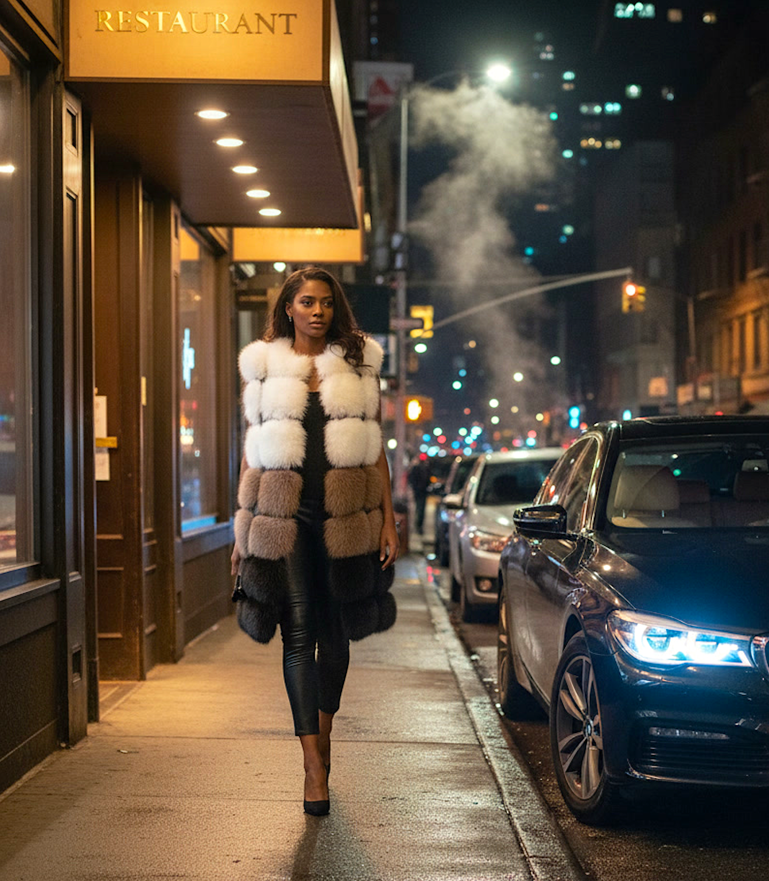 Women's Fur Vest