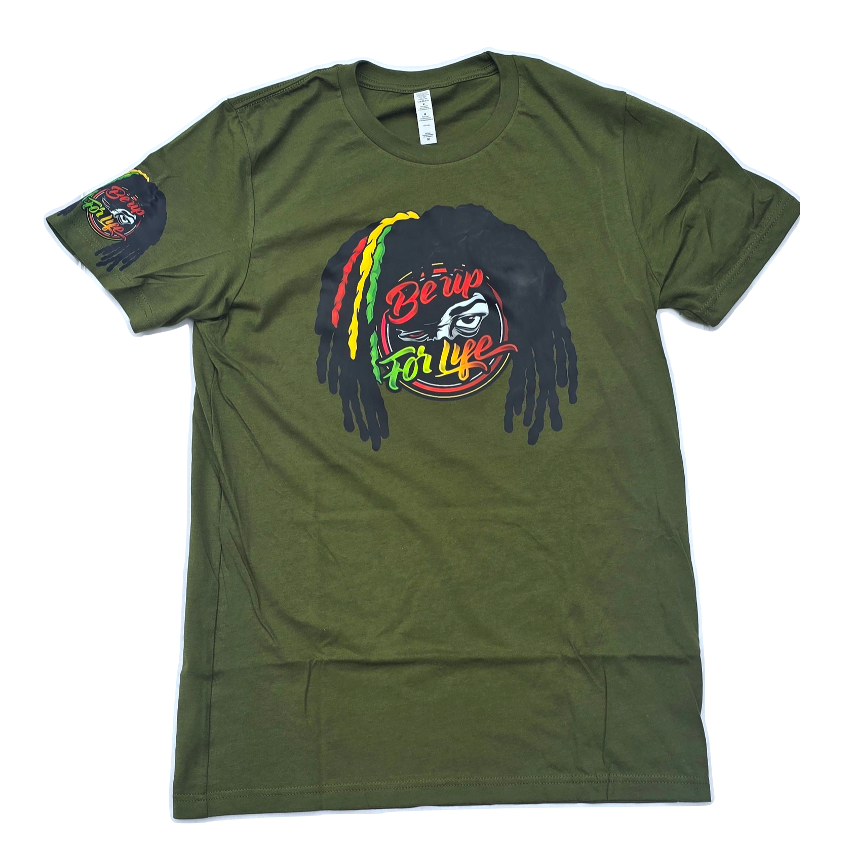 Be Up For Life T-Shirt – Rasta Logo Style