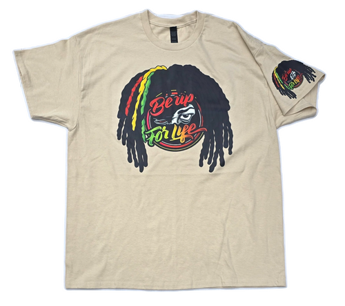 Be Up For Life T-Shirt – Rasta Logo Style