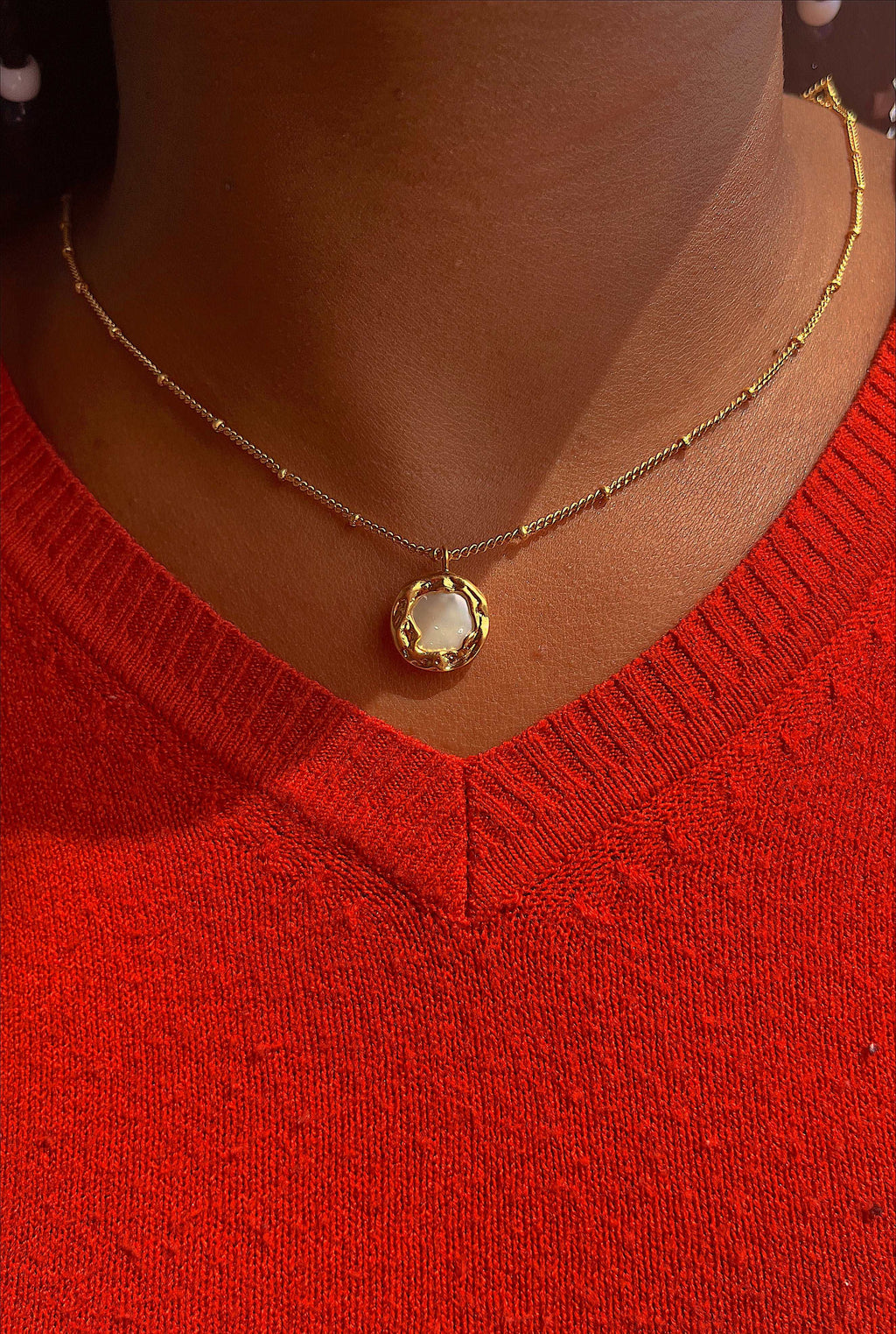 Golden Pearl Necklace - BEUPFORLIFE.com
