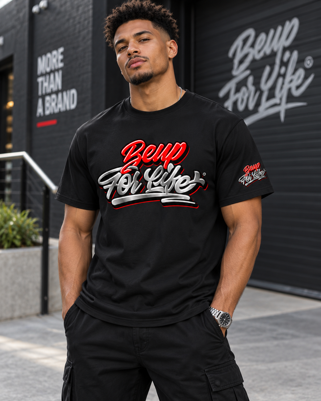 BE UP FOR LIFE Chrome Graffiti Unisex T-Shirt