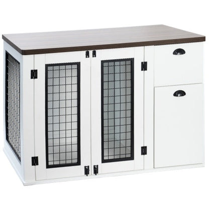 Furniture Style Wooden Dog Cage BEUPFORLIFE.com